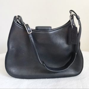 Coach Black Leather Legacy Hobo Shoulder Bag